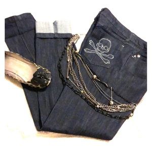 ☠️Royal Bones dark jeans☠️